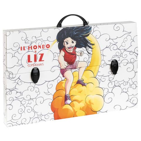 Valigetta in PPL Favorit con stampa Manga - 56,5x36,5x5,5 cm - soggetti assortiti - 400182745